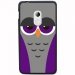 TPU1Z200CHOUETTE6 - Coque souple pour Acer Liquid Z200 avec impression Motifs chouette endormie mauve et grise