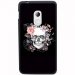 TPU1Z200SKULLFLOWER - Coque souple pour Acer Liquid Z200 avec impression Motifs skull fleuri