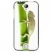 TPU1Z320CAMELEON - Coque souple pour Acer Liquid Z320 avec impression Motifs caméleon sur un bamboo