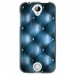 TPU1Z320CAPITONBLEU - Coque souple pour Acer Liquid Z320 avec impression Motifs effet capitonné bleu