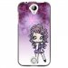 TPU1Z320MANGAVIOLETTA - Coque souple pour Acer Liquid Z320 avec impression Motifs manga fille violetta