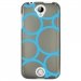 TPU1Z320RONDSBLEUS - Coque souple pour Acer Liquid Z320 avec impression Motifs ronds bleus