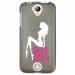 TPU1Z320SEXYGIRLBLANC - Coque souple pour Acer Liquid Z320 avec impression Motifs Sexy Girl blanche