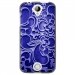 TPU1Z330ARABESQUEBLEU - Coque souple pour Acer Liquid Z330 avec impression Motifs arabesque bleu