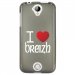 TPU1Z330COEURBREIZH - Coque souple pour Acer Liquid Z330 avec impression Motifs coeur rouge I Love Breizh