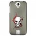 TPU1Z330SKULLTRIBAL - Coque souple pour Acer Liquid Z330 avec impression Motifs tête de mort sur fond tribal