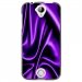 TPU1Z330SOIEMAUVE - Coque souple pour Acer Liquid Z330 avec impression Motifs soie drapée mauve