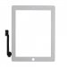 VITREIPAD4BLANC - Vitre tactile réparation écran iPad 4 coloris blanc