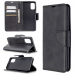 WALLET-A41NOIR - Etui Galaxy A41 noir rabat latéral logements cartes fonction stand