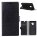 WALLET-A6PLUSNOIR - Etui Galaxy A6 Plus 2018 rabat latéral noir logements cartes fonction stand