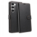 WALLET-S21PLUSNOIR - Etui Galaxy-S21 Plus logements carte fonction stand coloris noir
