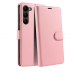 WALLET-S22ROSE - Etui Galaxy-S22 logements carte fonction stand coloris rose