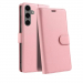 WALLET-S25ROSE - Etui Galaxy-S25 logements carte fonction stand coloris rose