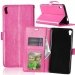 WALLET-XAULTRAFUSHIA - Etui Xperia XA-Ultra fushia rabat latéral fonction stand logements cartes