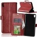 WALLET-XAULTRAMARRON - Etui Xperia XA-Ultra marron rabat latéral fonction stand logements cartes