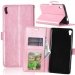 WALLET-XAULTRAROSE - Etui Xperia XA-Ultra rose rabat latéral fonction stand logements cartes