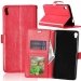 WALLET-XAULTRAROUGE - Etui Xperia XA-Ultra rouge rabat latéral fonction stand logements cartes