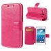 WALLETG3500ROSE - Etui type portefeuille rose pour Samsung Galaxy Core Plus G3500 fonction stand