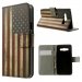 WALLETGALA3USA - Etui type portefeuille USA Vintage pour Samsung Galaxy A3 avec rabat latéral articulé fonction sta