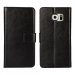 WALLETGALS6NO - Etui type portefeuille noir pour Galaxy-S6 rabat latéral articulé fonction stand