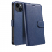 WALLETIP14PLUSBLEU - Etui portefeuille iPhone 14 Plus coloris BLEU rabat latéral articulé fonction stand