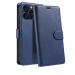 WALLETIP15PROBLEU - Etui portefeuille iPhone 15 PRO coloris BLEU rabat latéral articulé fonction stand