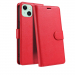 WALLETIP15ROUGE - Etui portefeuille iPhone 15 coloris ROUGE rabat latéral articulé fonction stand
