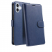WALLETIP16BLEU - Etui portefeuille iPhone 16 coloris BLEU rabat latéral articulé fonction stand