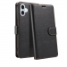 WALLETIP16NOIR - Etui portefeuille iPhone 16 coloris NOIR rabat latéral articulé fonction stand