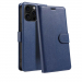 WALLETIP16PROBLEU - Etui portefeuille iPhone 16 PRO coloris BLEU rabat latéral articulé fonction stand