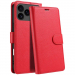 WALLETIP17PMAXROUGE - Etui portefeuille iPhone 17 PRO MAX coloris ROUGE rabat latéral articulé fonction stand