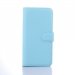 WALLETONEM9BLEU - Etui type portefeuille bleu pour HTC One M9 rabat latéral articulé fonction stand
