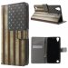 WALLETUSADESIRE530 - Etui portefeuille motif USA avec rabat latéral pour Desire 530 Desire 630 