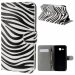 WALLETZEBRAY600 - Etui portefeuille motifs zèbre pour Huawei Ascend Y600 rabat latéral articulé fonction