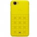 WIKODAMIERKITEJAUNE - Coque origine Wiko Kite 4G coloris jaune damier