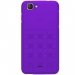WIKODAMIERKITEVIO - Coque origine Wiko Kite 4G coloris violet damier