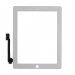 VITREIPAD4BLANC - Vitre tactile réparation écran iPad 4 coloris blanc